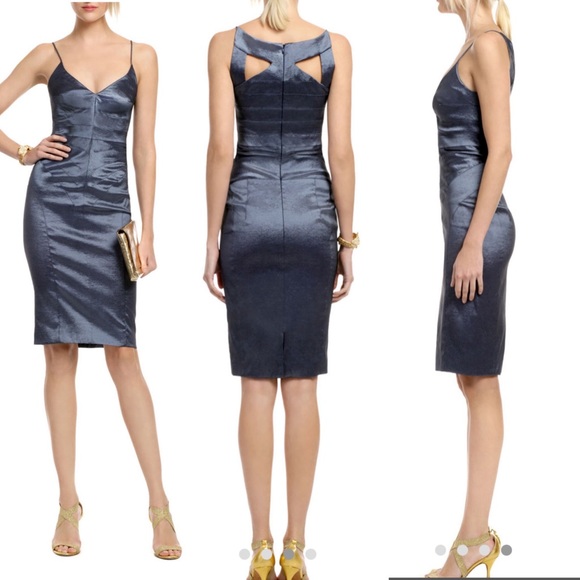 Z Spoke Zac Posen Night Ocean Mist Dress 10 - Picture 2 of 9